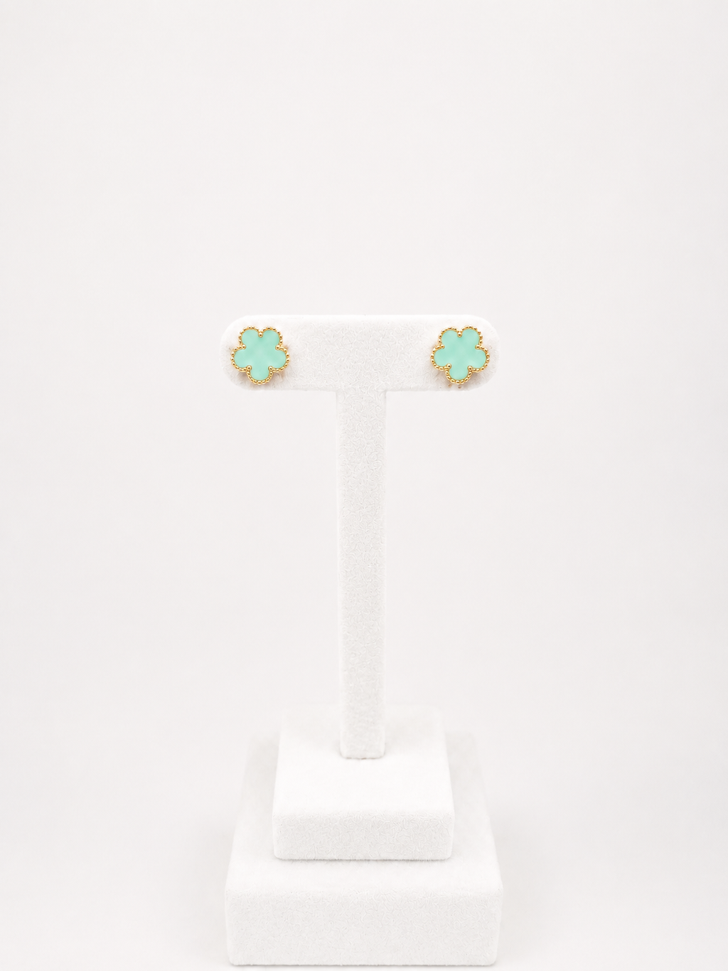 Boucle d’oreille trèfle coloré