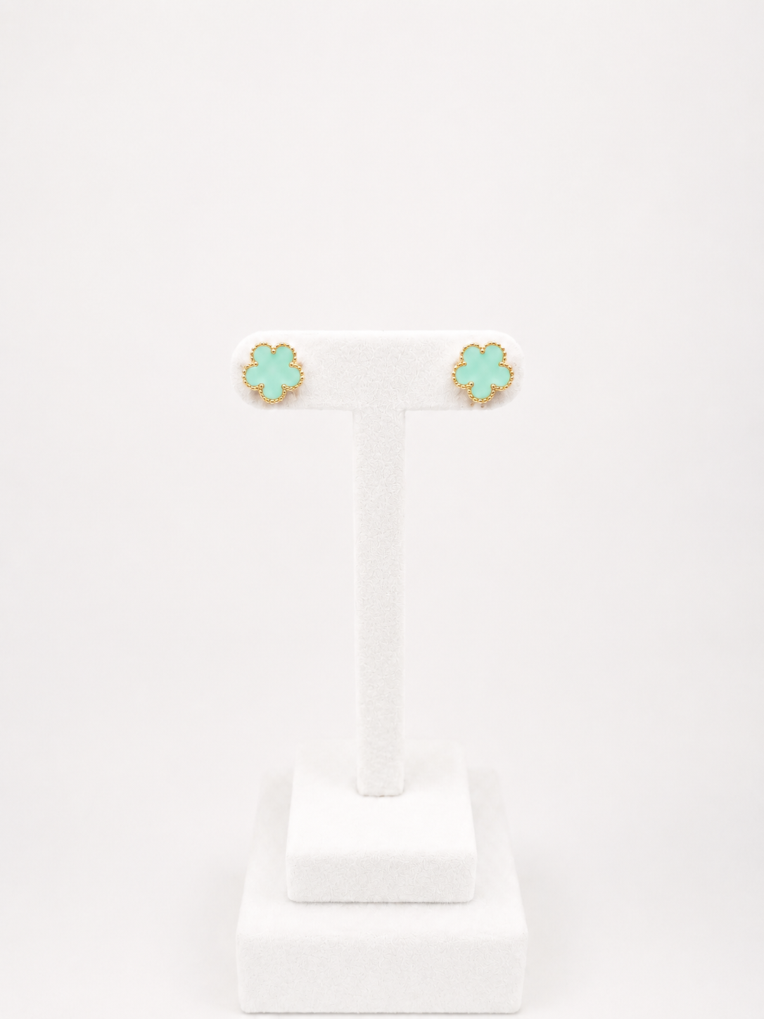 Boucle d’oreille trèfle coloré