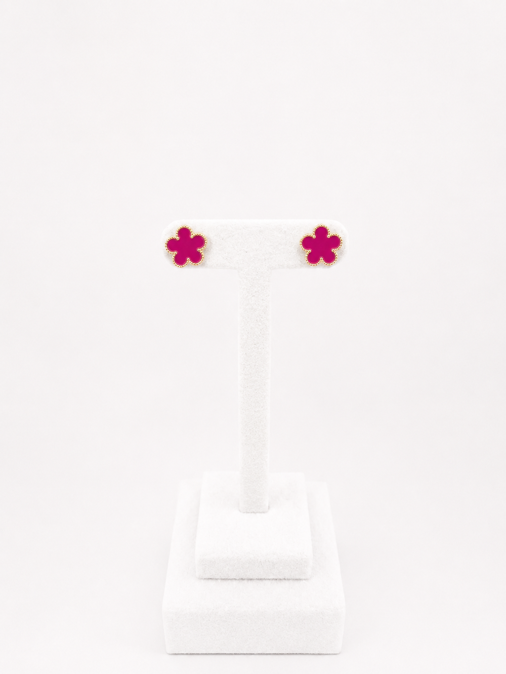 Boucle d’oreille trèfle coloré