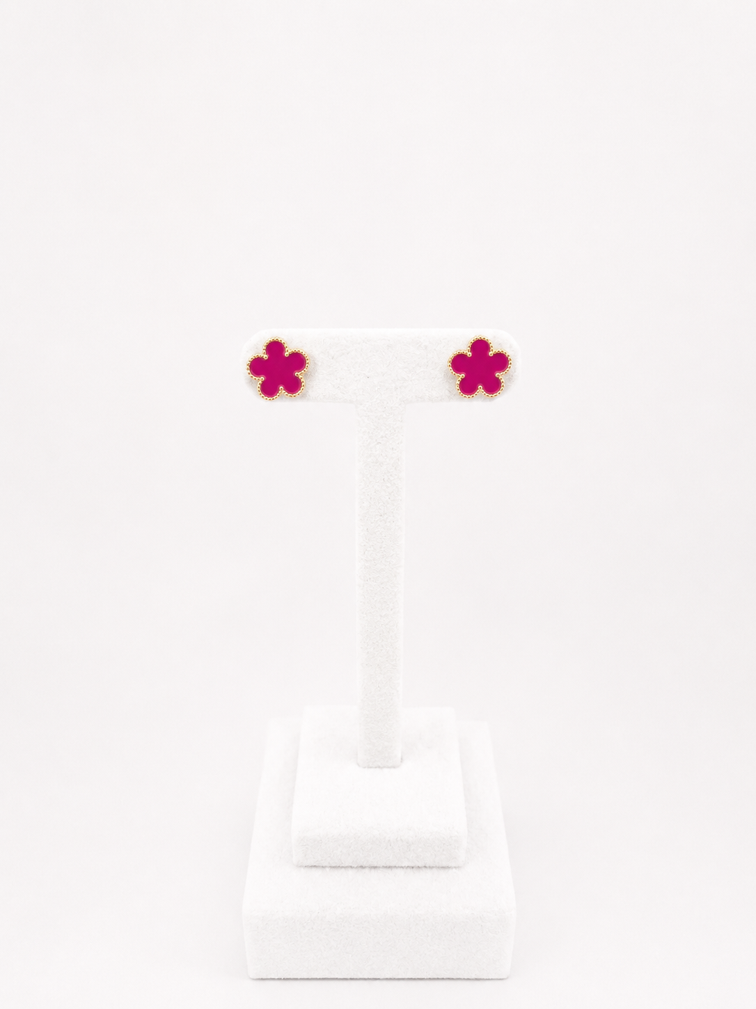 Boucle d’oreille trèfle coloré