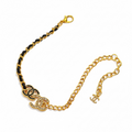Bracelet alliage noir et or