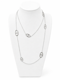 Collier long à maillons ovales